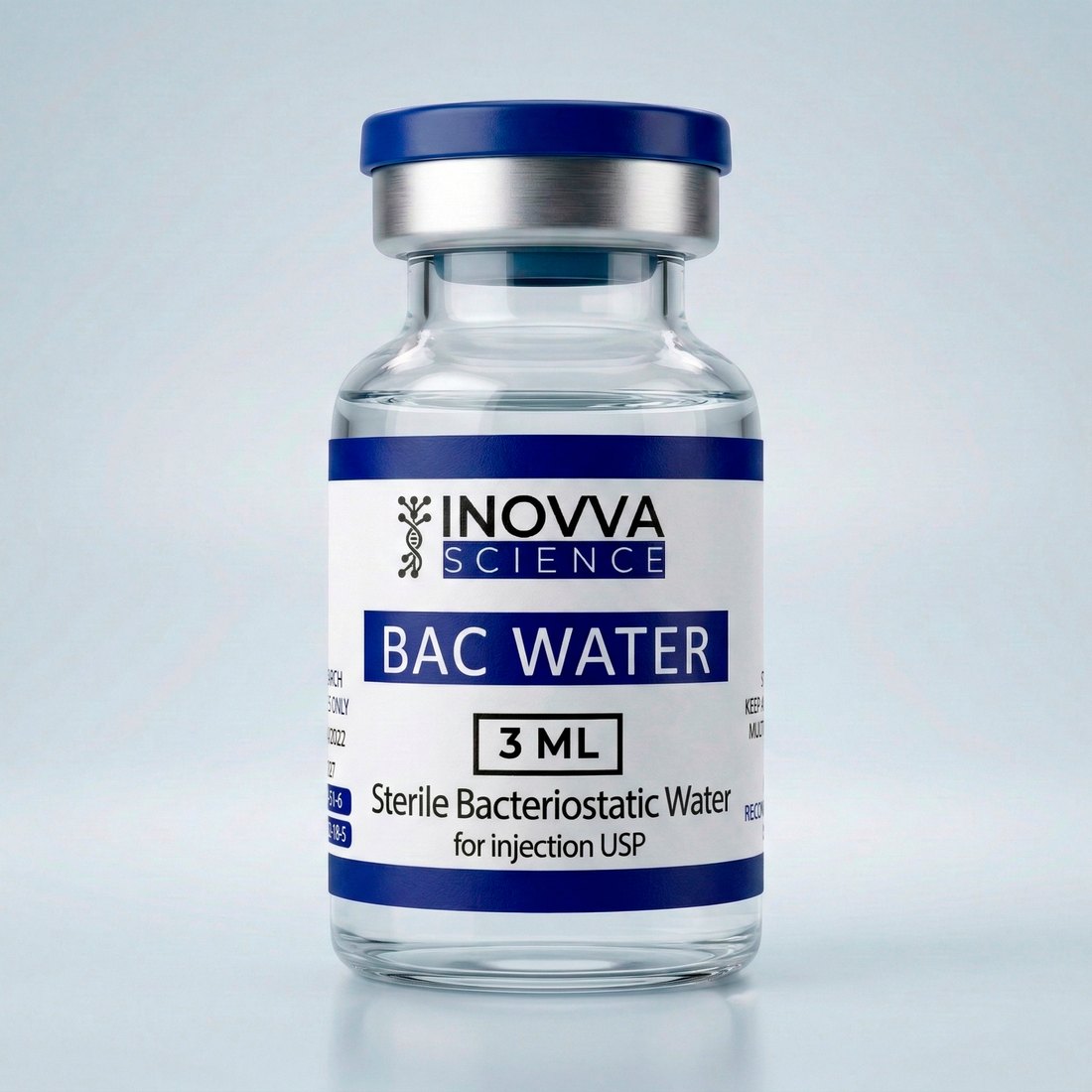 Vial de Agua BAC — Inovva Science